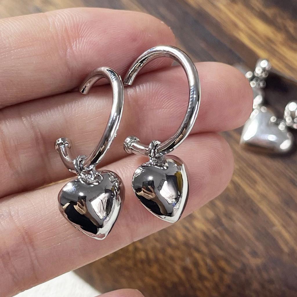 Xiaomi BF CLUB 925 Sterling Silver Earrings For Women Trendy Simple Heart Tassel Earring Jewelry Prevent Allergy Party Accessories