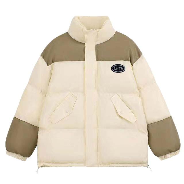 Down Jacket for Women in Winter New Style Loose Design PU Oxford Thickened Cotton Jacket