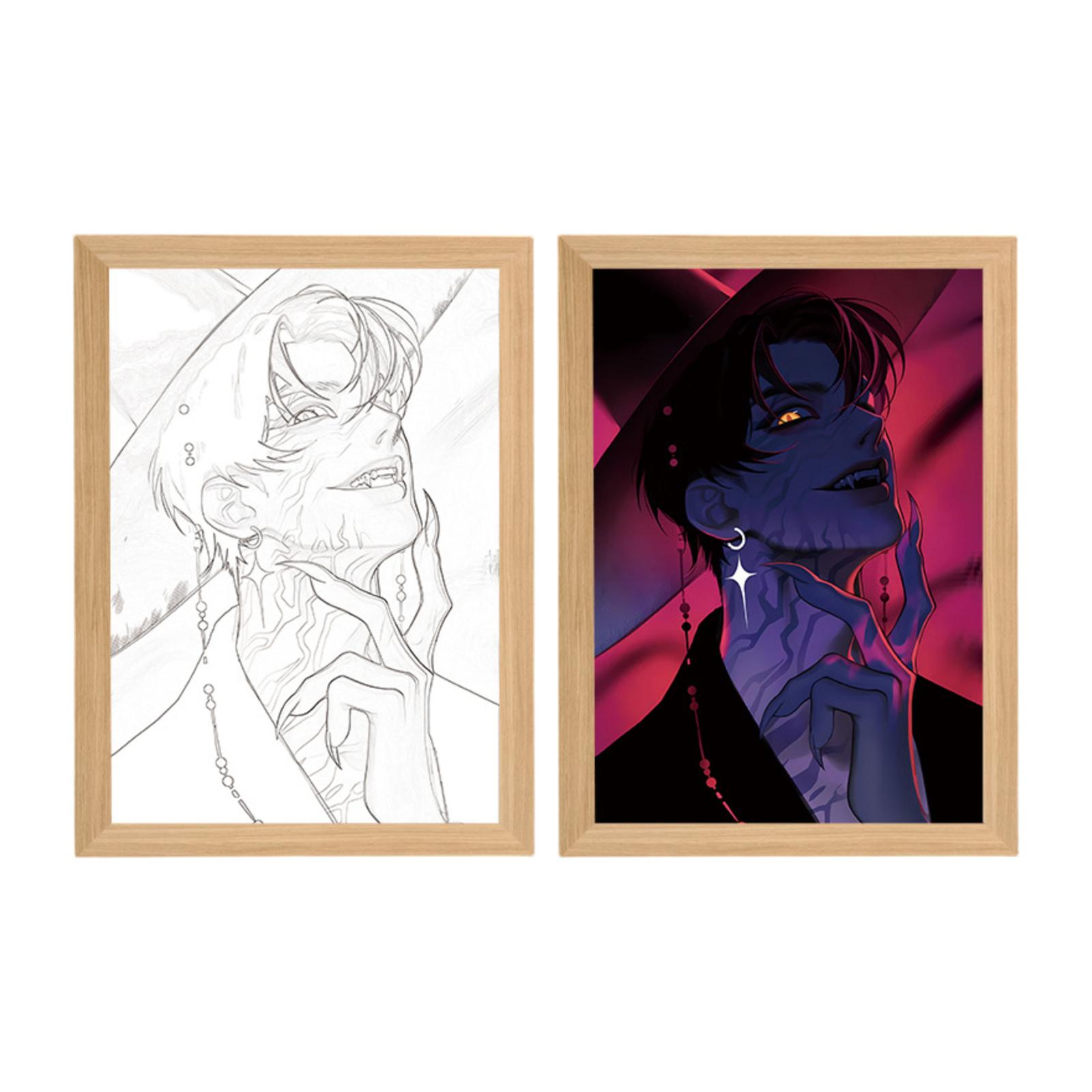 

Второе измерение Декоративная живопись Атмосферный свет Спальня Креативные украшения Праздничный подарок Преданный фанатский мерч One Size