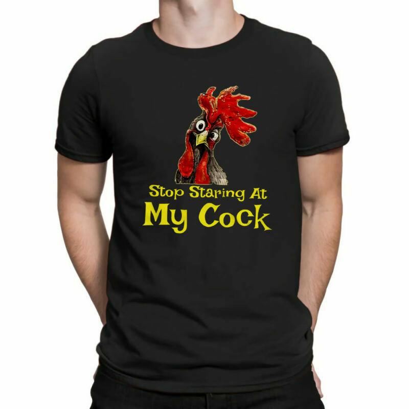 Staring Cockeral Cock T Tee Stop Shirt Funny Cockerell At My Humor Shirts Unisexs