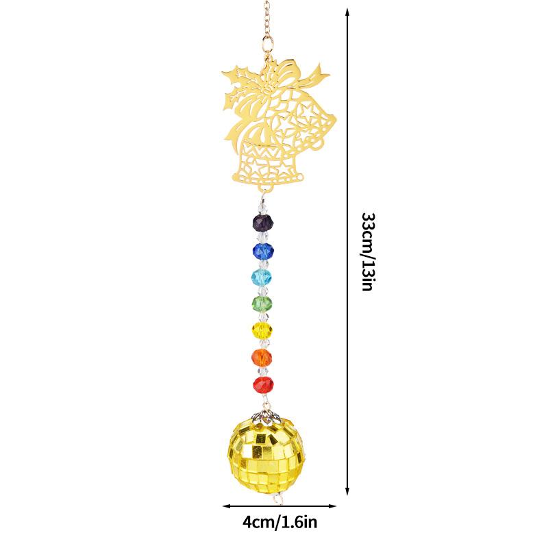 

Кристальный спиральный колокольчик, призма, уловитель солнечного света, вращающийся крючок, подвески-ветроуловители, домашний декор для детской, сада, двора as show