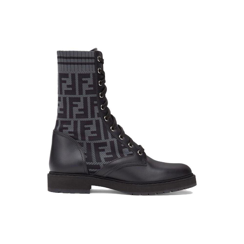 Fendi FF Rockoko Biker Boot 'Black' 8T6780A8C7F1D0I