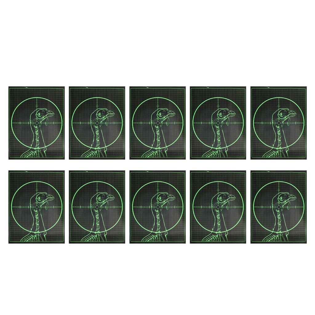 10 Pcs Outdoor Shooting Archery Target Paper Self Adhesive Archery Practicing Turkey Target Paper