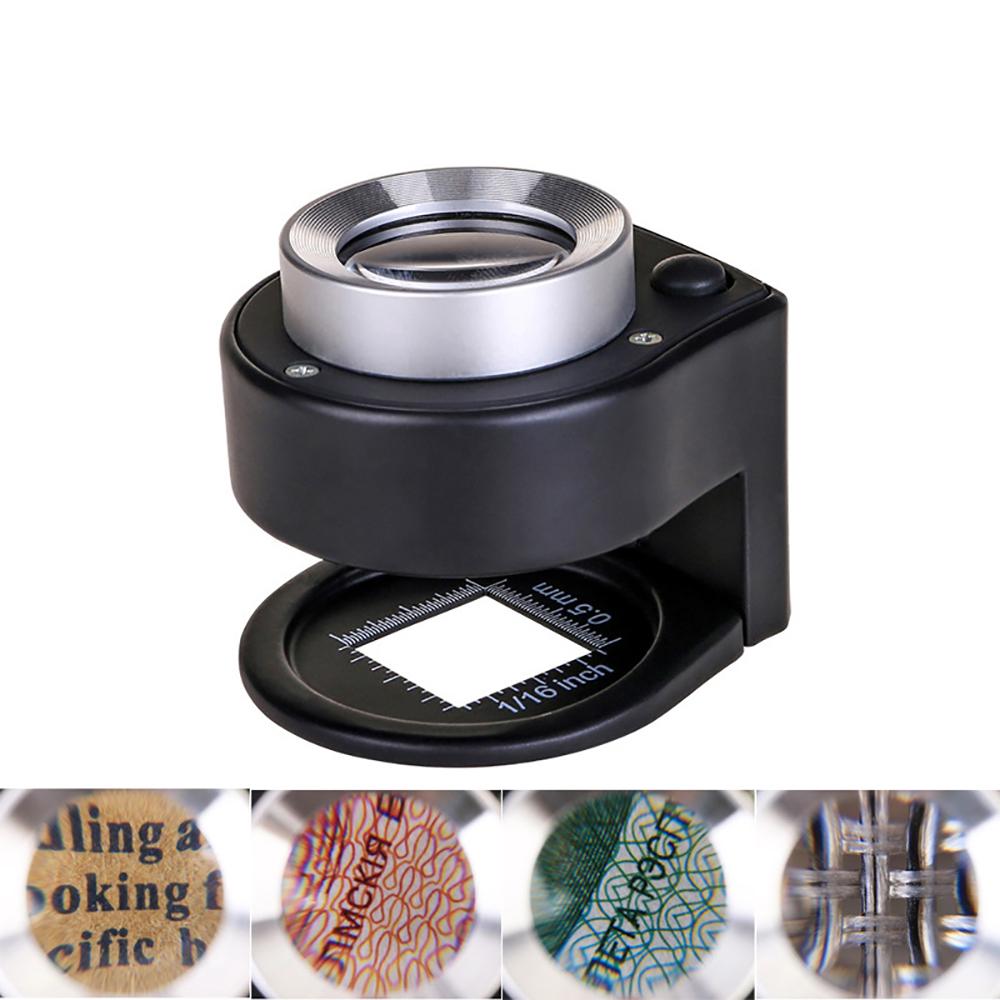 30X Handheld Mini Magnifier Jewelry Identification Tools Loupe Optical Instrument