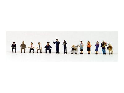 TOMYTEC GeoColle Collection de Scènes L'Humain 102 Personnes au Travail Ferroviaire & Bus Fournitures de Diorama