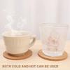 12Pcs 3-5mm Cork Coaster for Drink Non-Slip Cork Coaster Natural Round Wooden Cup Mat Heat Resistant Reusable Tea Coffee Coaster