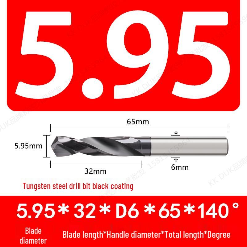 Straight Shank Solid Carbide Drill Bit Set (5.91–5.99mm)