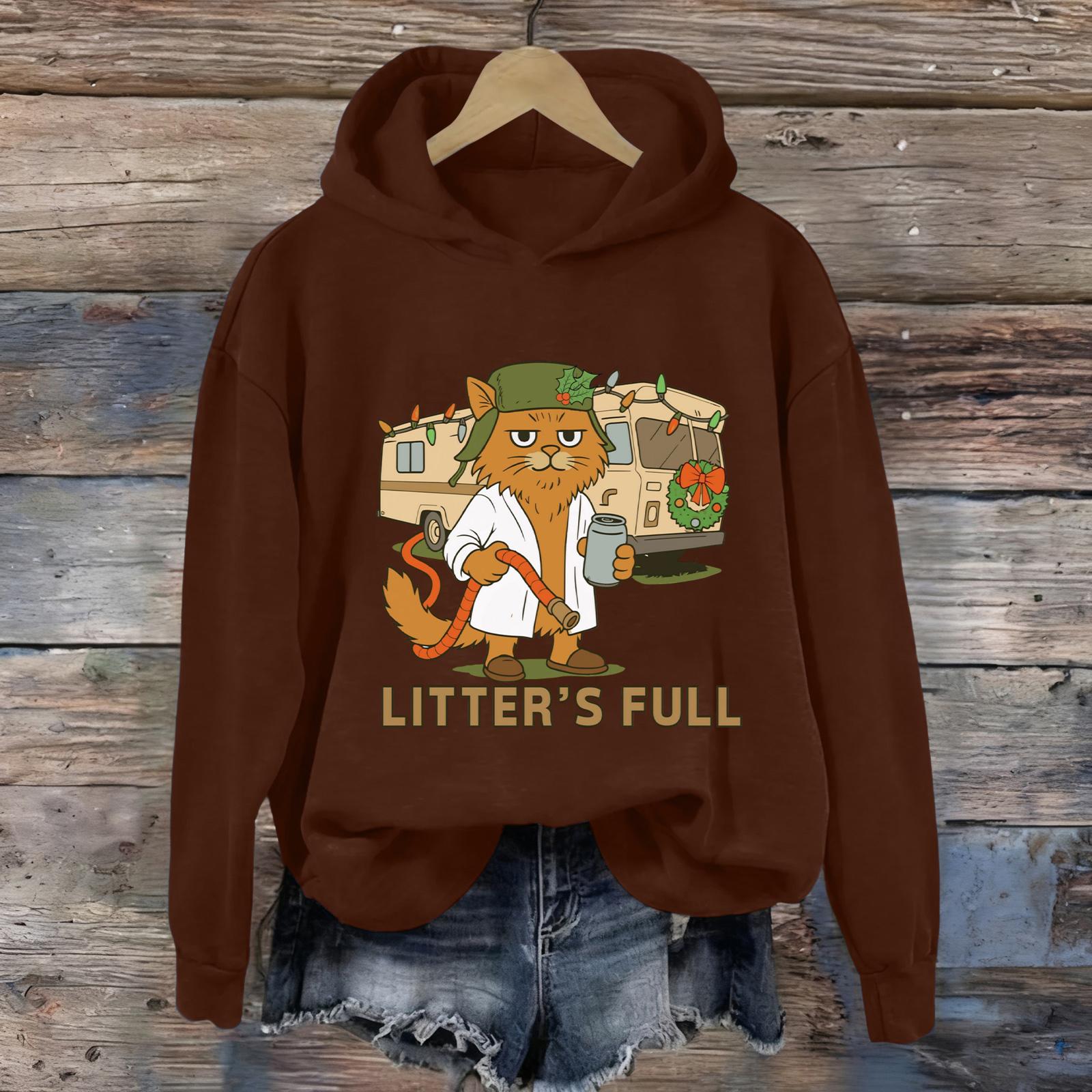 

Women s Fashion Daily Versatile Casual Sweatshirts Long Sleeve Hooded Top Sweatshirts XL коричневый