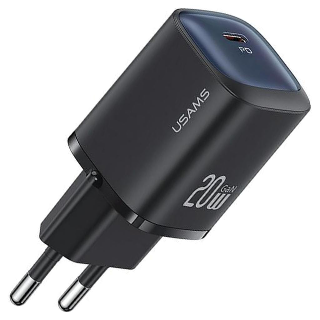 Usams Ład. Siec. Cc248 20W Gan Usb-Cfast Charging Hc Series Czarny/Black Cc248Tc01