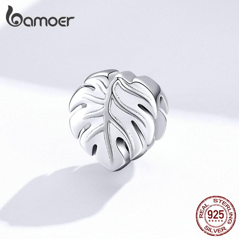 

Аутентичная подвеска BAMOER из стерлингового серебра 925 пробы Monstera deliciosa, оригинальный брендовый дизайн Pendant