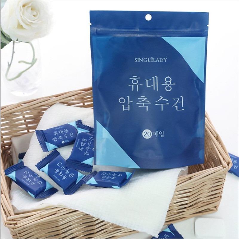 50PCS/Bag Compressed Towel Tablets Tissues Toilet Paper Portable Camping Wipes Disposable Towels for Home Hotel Travel Sports