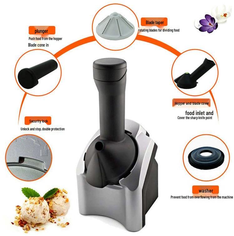 Kids' Automatic Ice Cream & Popsicle Machine: Homemade Treats & Shaved Ice Maker