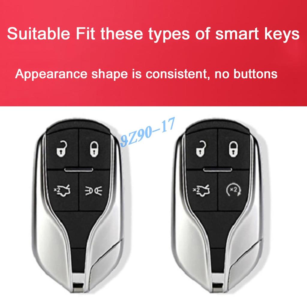 Clear Fully Transparent Tpu Car Smart Key Cover Case For Maserati Ghibli Levante Quattroporte 2014- Accessories