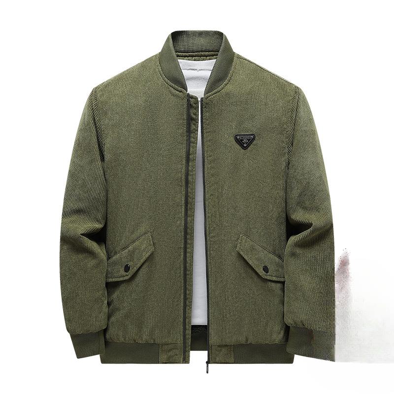 Autumn and Winter Velvet Thickened Cotton-padded Clothes Men's Middle-aged Loose Outdoor Casual Tooling Multi-pocket Corduroy Jacket Men