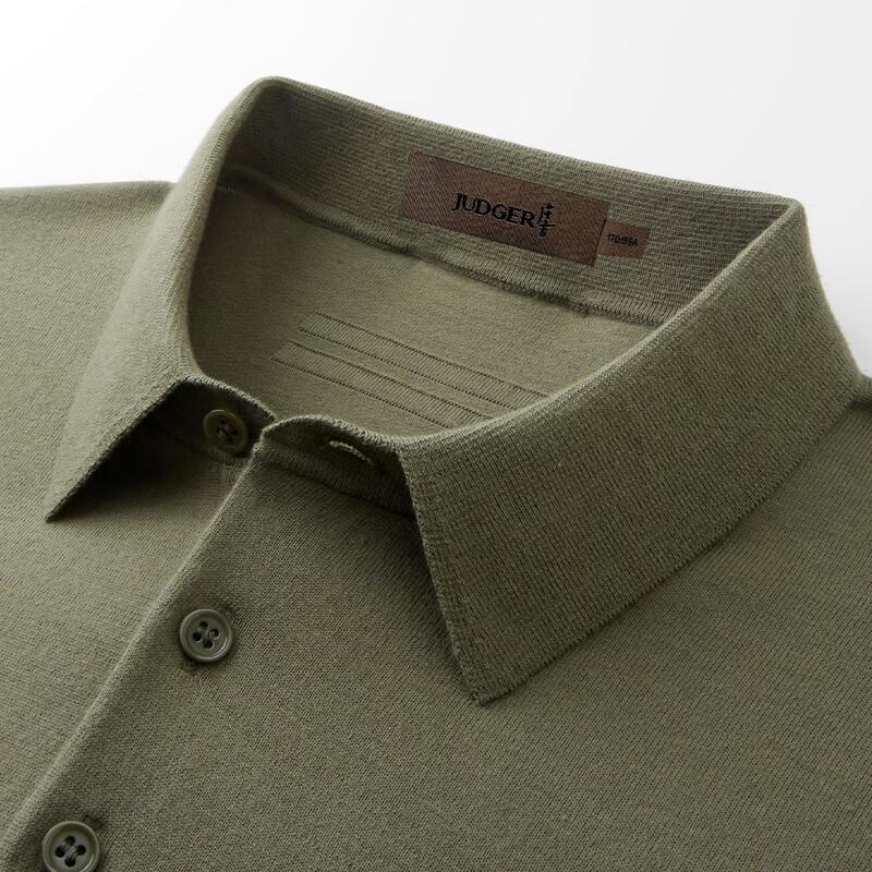 Zhuangji Men's Silk-Blend Solid Polo Shirt