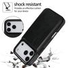 For iPhone 17/Air/17 Pro/17 Pro Max Wallet Case With Card Holder,PU Faux Leather Kickstand Card Slots Case,Double Magnetic Clasp
