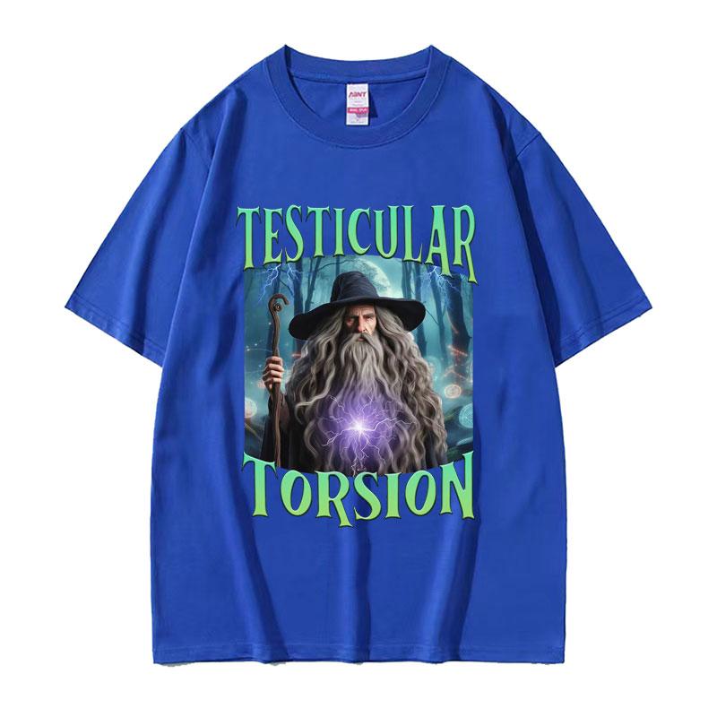 Shadow Wizard Funny T Shirt Testicular Torsion Meme Graphic Tee Shirt Men Women Retro Gothic Oversized Short Sleeve Tshirt Tops