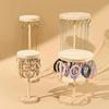 Necklace Holder Organizer Jewelry Tree Stand With 12/18 Metal Hooks Wooden Necklace Display Tower For Home Or Show Selling Use