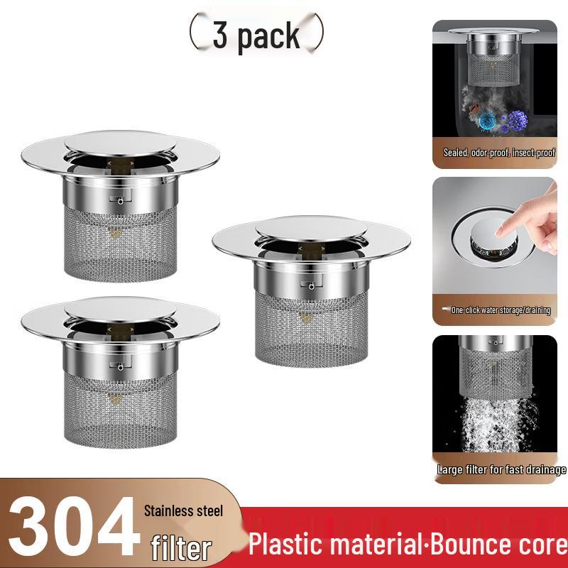 Pop-Up Sink Drain Filter