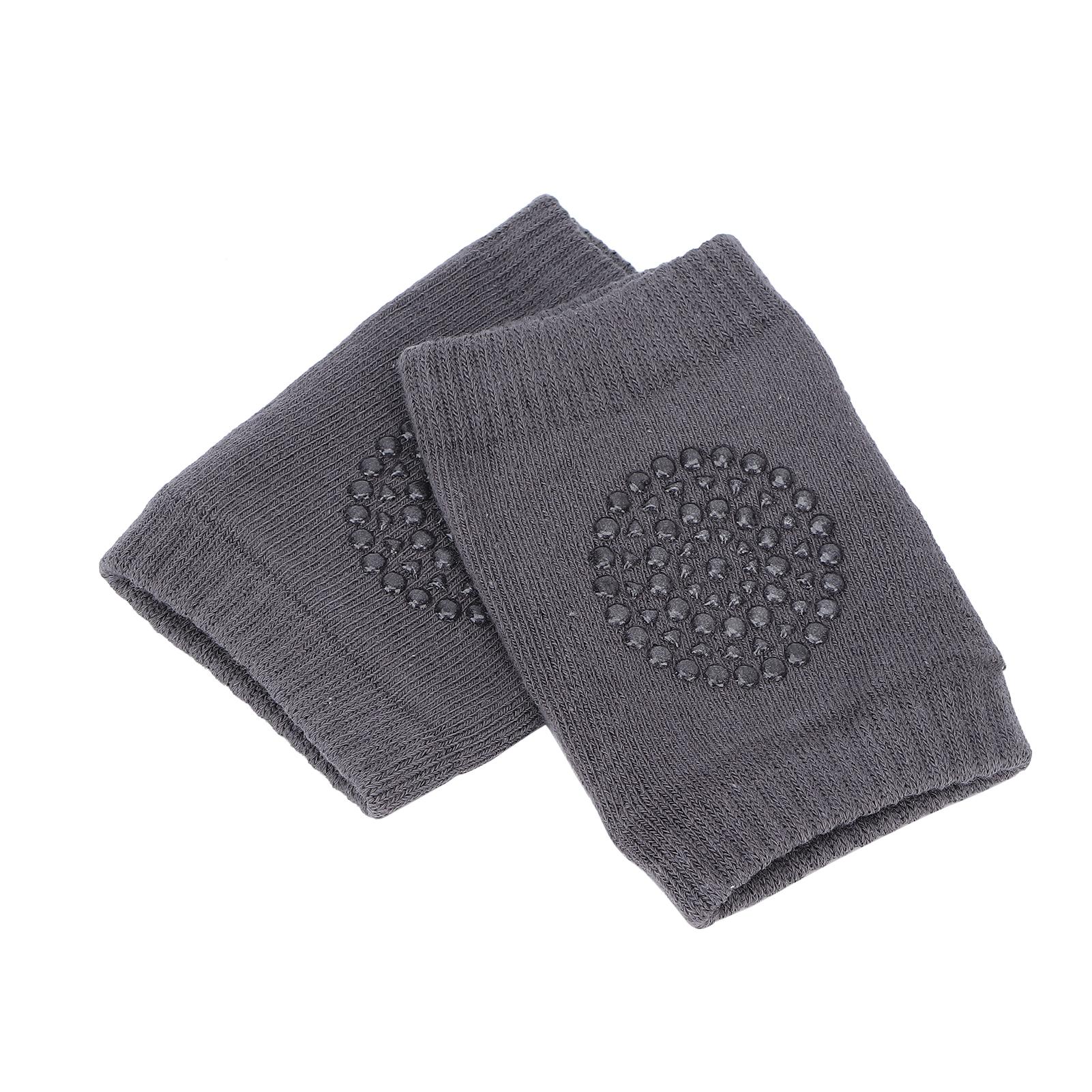 

Дышащие детские наколенники для ползания, противоскользящие детские наколенники, налокотники для малышей, гетры, темно-серые темно-серого