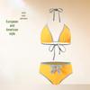 European & American Women's Lace-Up Sexy Split Bikini Swimsuit