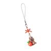 Adorable Capybara Beaded Phone Charm Cute Handcrafted Resin Keychain Pendant for Young Women and Fashion Enthusiasts