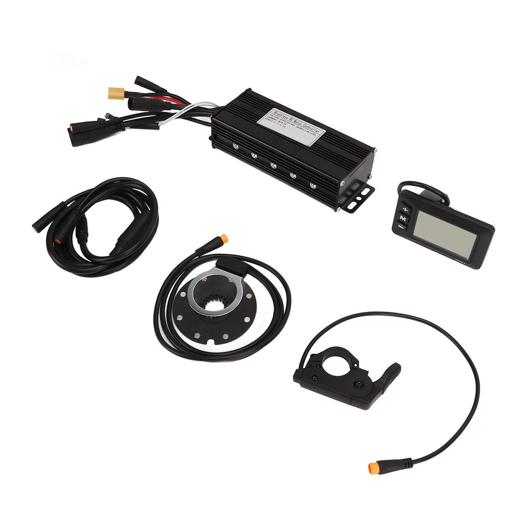 DC24V 36V 48V 30A Sinuswellen-Motorcontroller mit Bedienfeld, Leistungssensor und Daumengas für DIY-Fahrradumrüstung