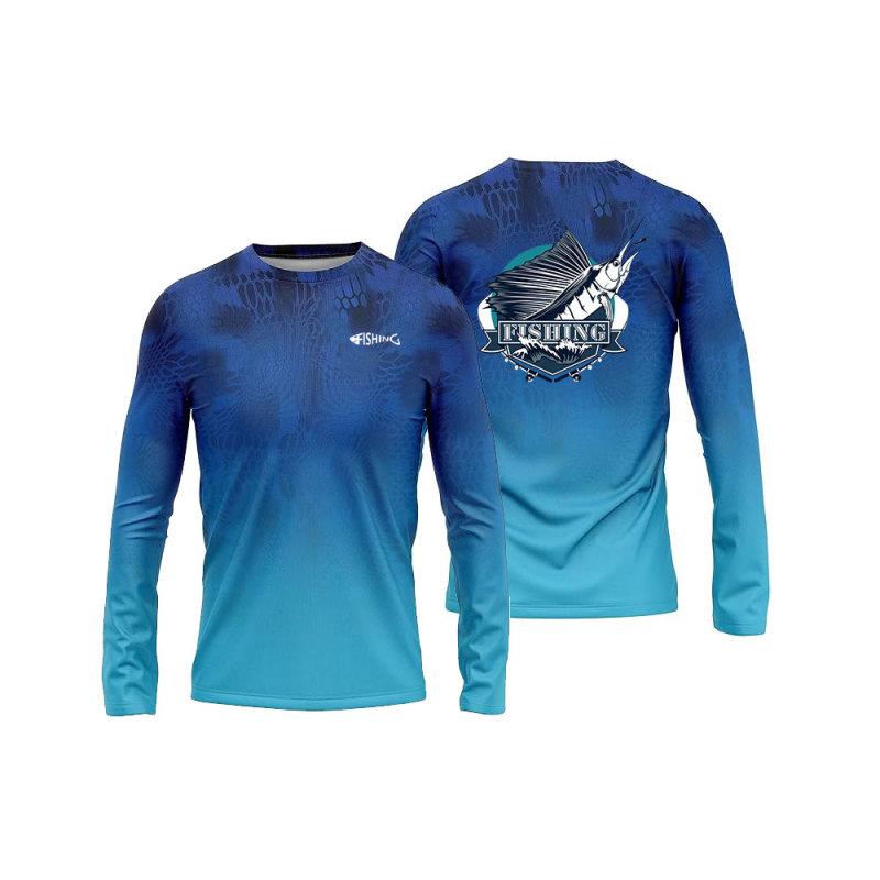 Pánská rybářská košile s potiskem Rybářské oblečení Rybářská košile s dlouhým rukávem - prodyšná UV ochrana Outdoorové sportovní topy s výstřihem 6XL