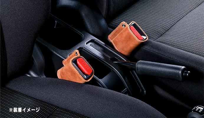 SPIEGEL Seat Belt Catcher Cover Jimny JB64W JB74W Aging Leather Set of 2 Suzuki Brown Osrls1001-90001