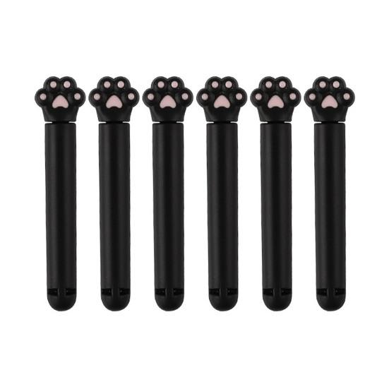 6Pcs Food Sealing Clip Thickened Anti-Slip Bag Sealer for Potato Chips Biscuits Nuts Flour Seasonings BPA-Free Kitchen Storage Snack Clips