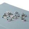 50pcs 15mm/20mm/30mm Silver Brooch Clasps Pin Disk Base Disc Blank Flat Trays for DIY Jewelry Craft Making Accessories