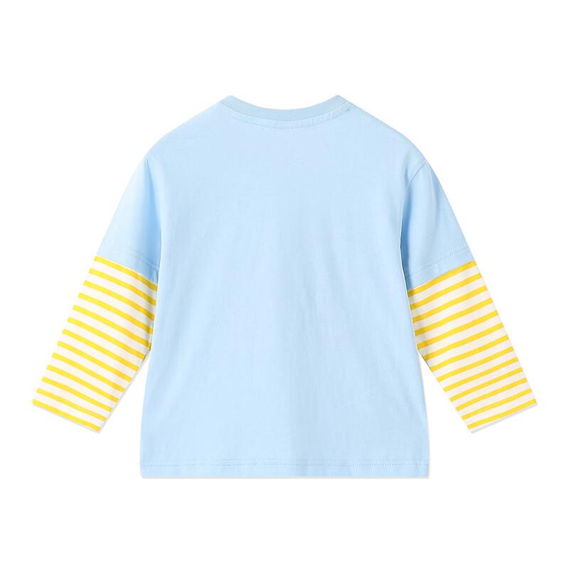 B.Duck Boys' Cartoon Striped Long Sleeve Top