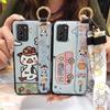 Wristband Dirt-resistant Phone Case For Nokia G100 Wrist Strap Anti-knock Durable Back Cover Anti-dust Silicone Cartoon
