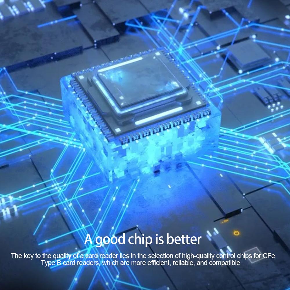 10Gbps CFexpress Type B Card Reader 10Gbps USB3.2 Gen2 Adapter Portable Type A-C CF Express B Card Reader for Windows XP MAC OS