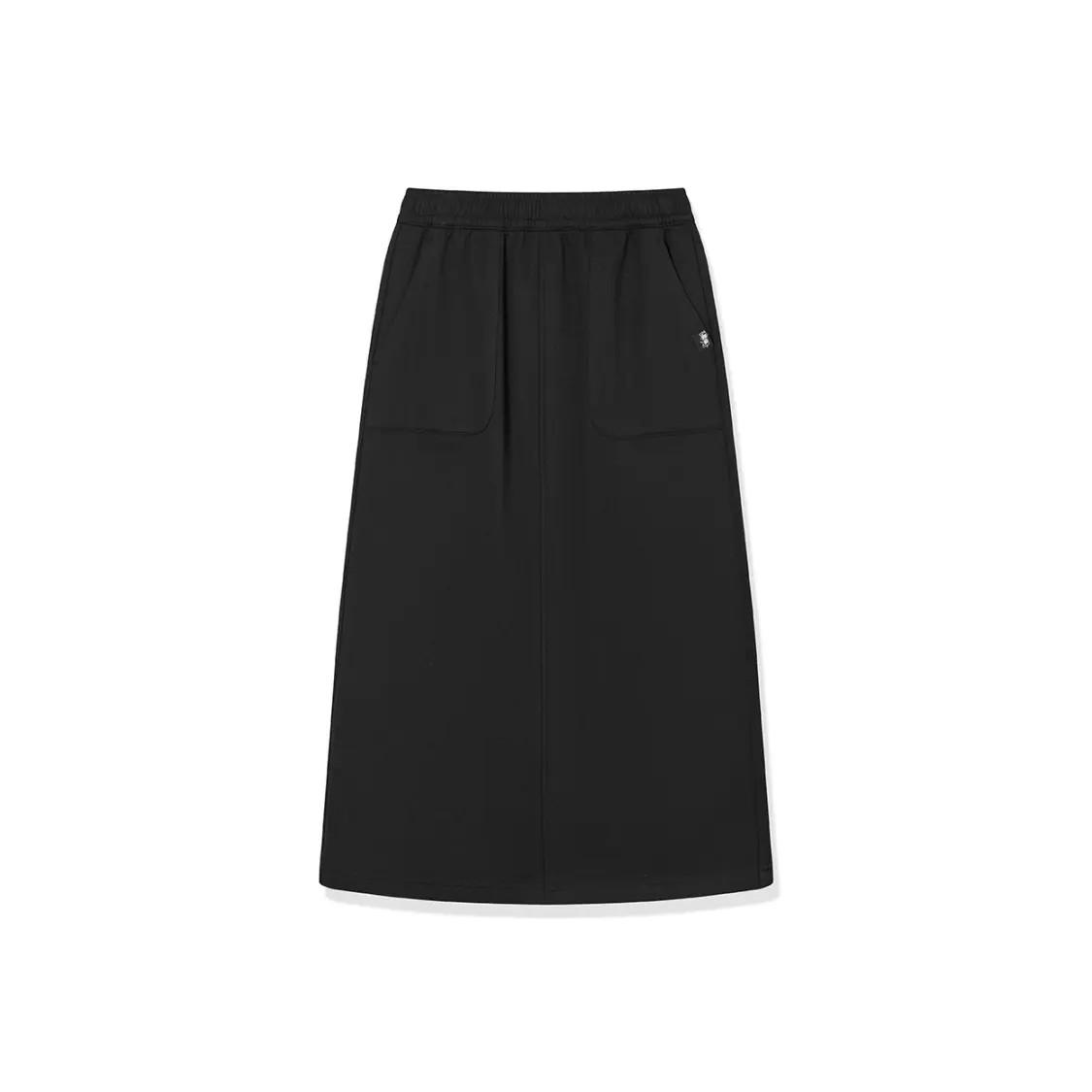 Jordan Solid Colour Mid-Length Skirt for Women M