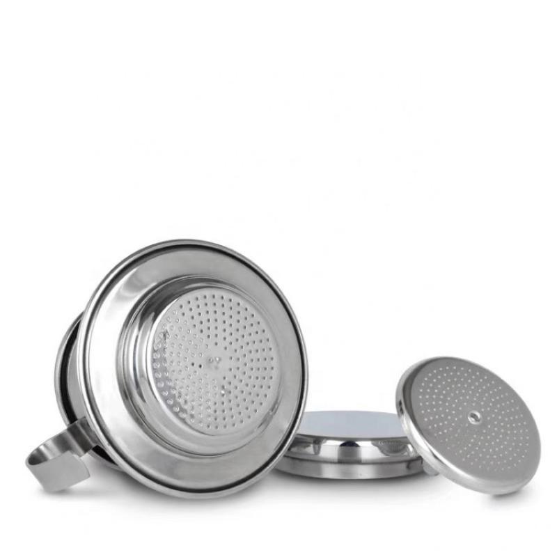 Heißer Verkauf Vietnamesischer Kaffeefilter Tragbarer Kaffeepresse-Maker Wiederverwendbarer Aufgussfilter Sieb Kanne Kaffeetropfbrüher Manuelle Kaffeemaschine