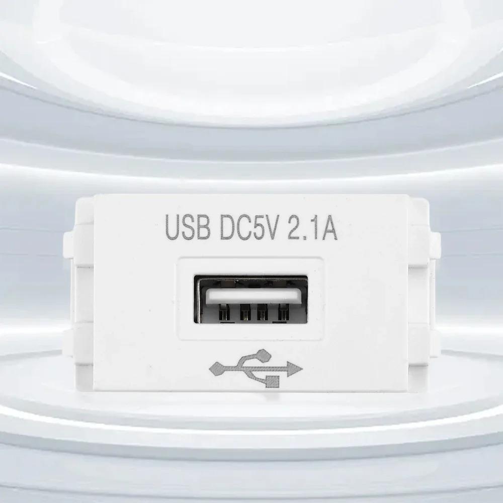 USB Power Module Mobile Phone Charging Panel 220V Socket 5V 2.1A USB Charging Power Socket Switching Adapter