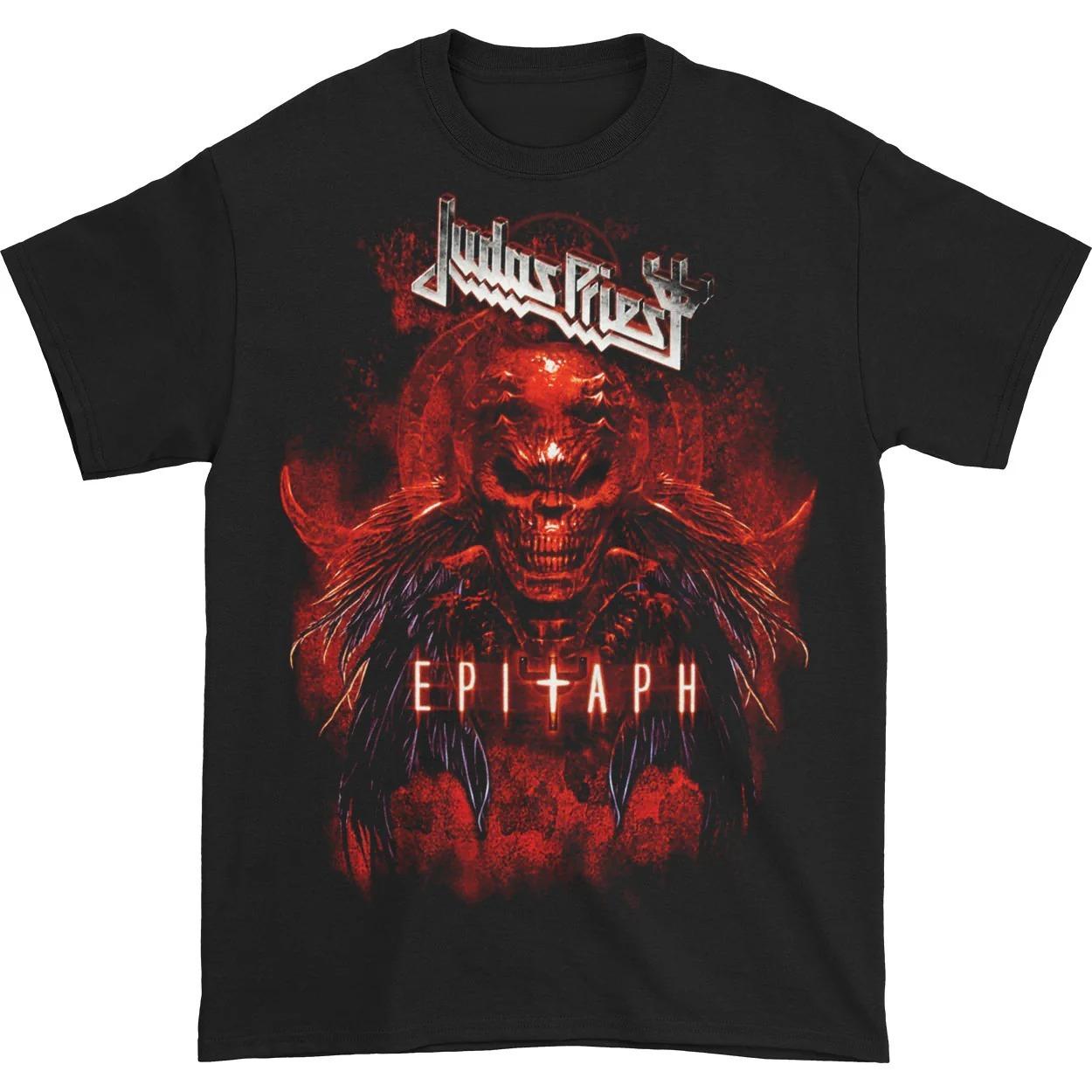 

Judas Priest Epitaph Red Horns T-shirt High-end Luxury Is for Both Men and Women Top Y2k 2026 Summer XL