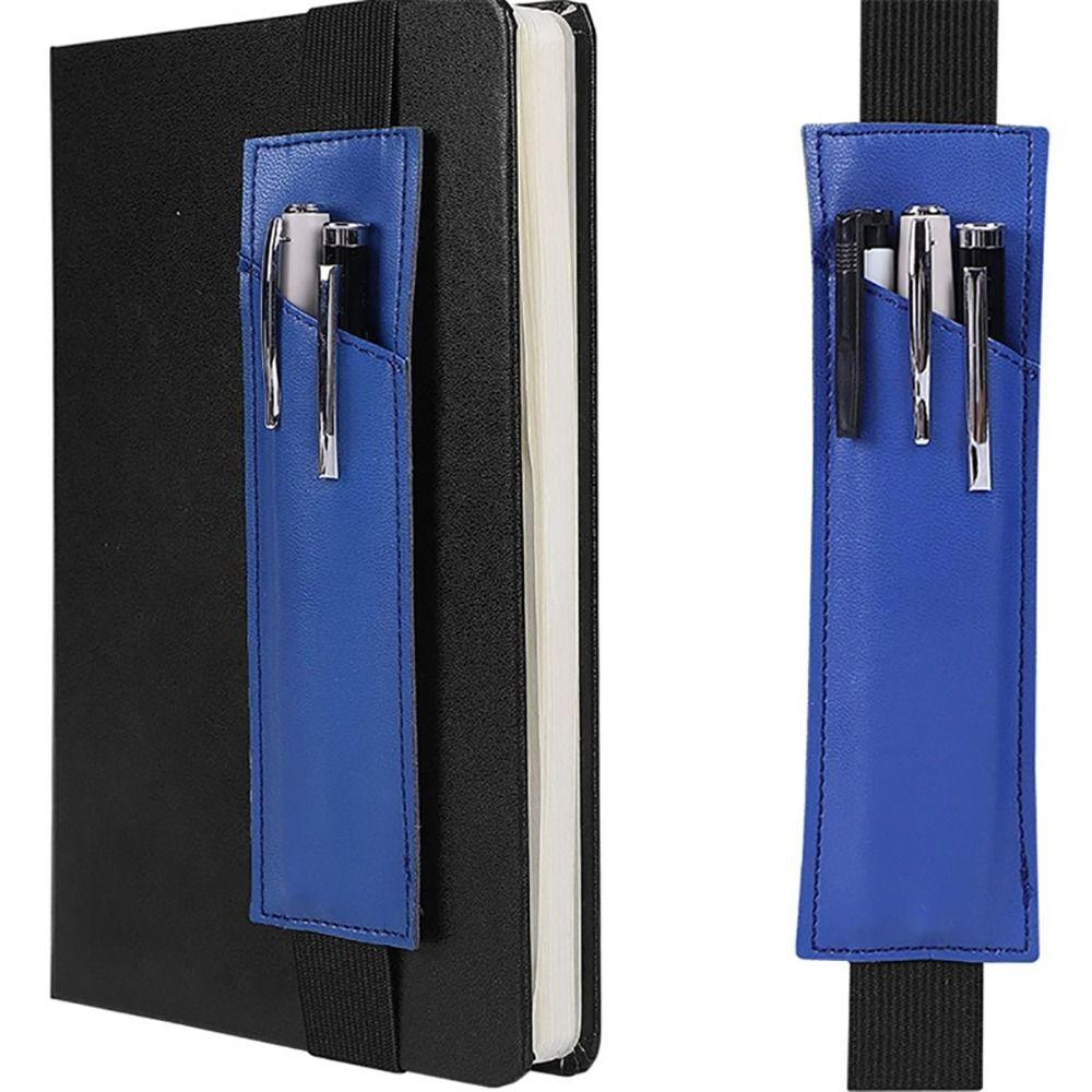 Supplies Adjustable Notebooks Pen Holder Leather Elastic Notebooks Pencil Sleeve Office Detachable Planners Pencil Pouch