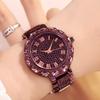 High-Value Gypsy Women'S Watch Light Luxury Diamond-Encrusted Waterproof Steel Belt Quartz Watch