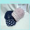 Hug Small Bear Embroidery Baseball Cap With Wide Brim For Summer Sun Protection
