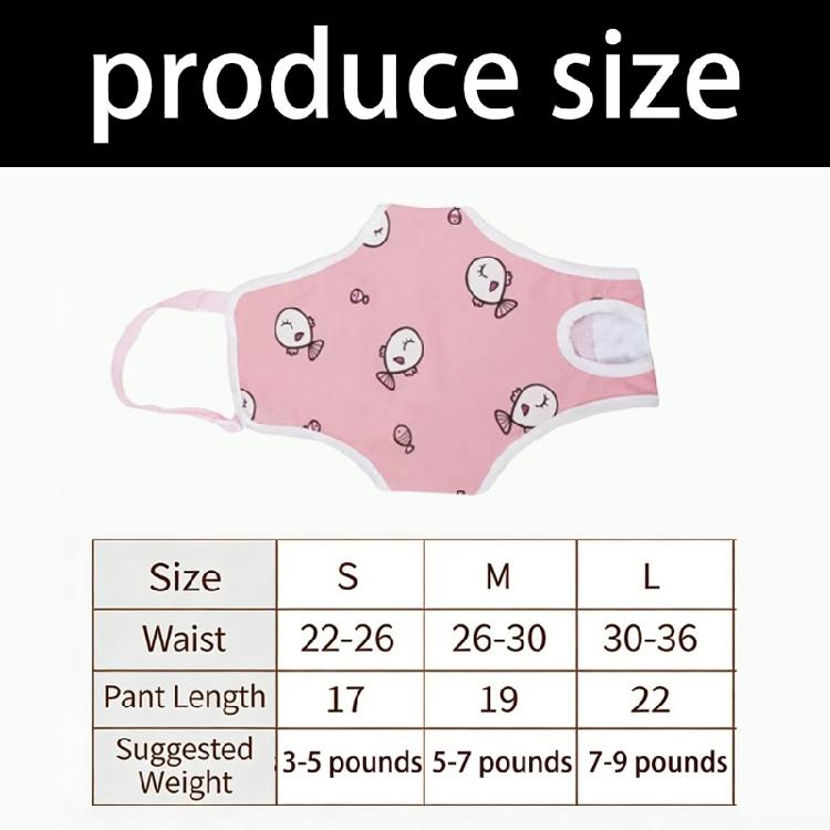 Cotton Dog Period Underwear For Female Pet Easy To Clean And Odor Control