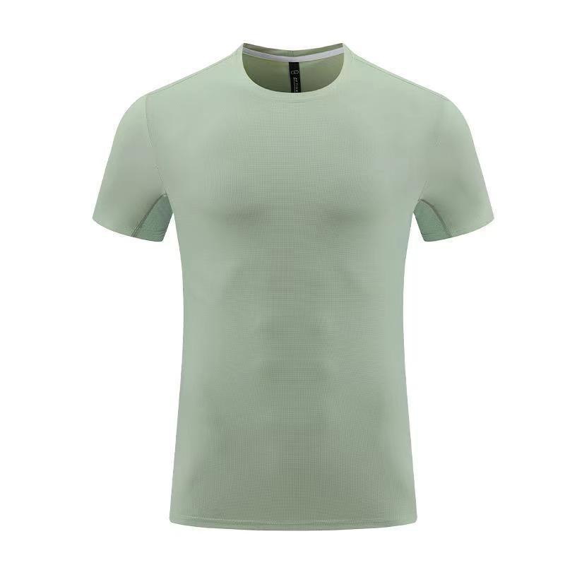 2024 Summer Men s Quick-Dry Short Sleeve Sports Top - Round Neck Running  Fitness Shirt 2XL