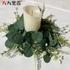 American Spring Simulation Wreath Candle Wreath Eucalyptus Wreath Eucalyptus Leaf Wreath Dining Table Money Leaf Wreath