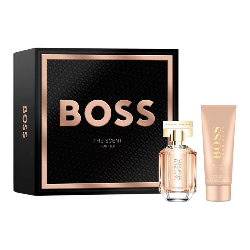 BOSS Изысканный женский подарочный набор Парфюмерный набор Парфюм EDP Персик Фрезия 50мл+75мл коричневый