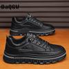 Fashion Designer Luxury Fashion Mens Leather Casual Shoes Sport Business Retro Men's Skate Shoes Outdoor Comfortable Non-slip Lace-up