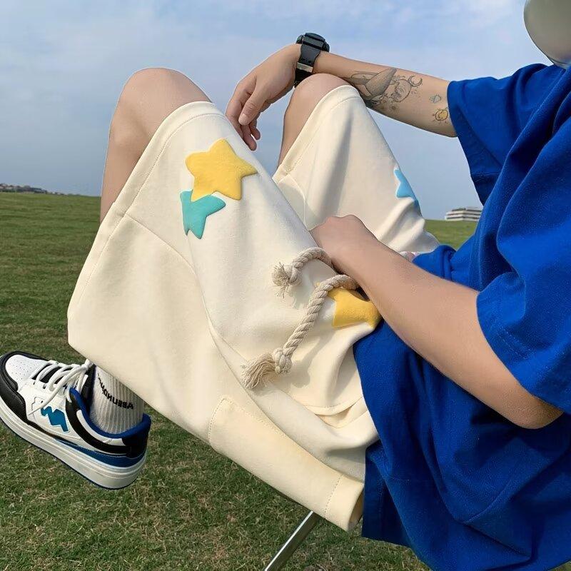 Personalized Men's Shorts Design Loose Straight and Versatile Fitness Basketball Sports and Casual Five-point Pants