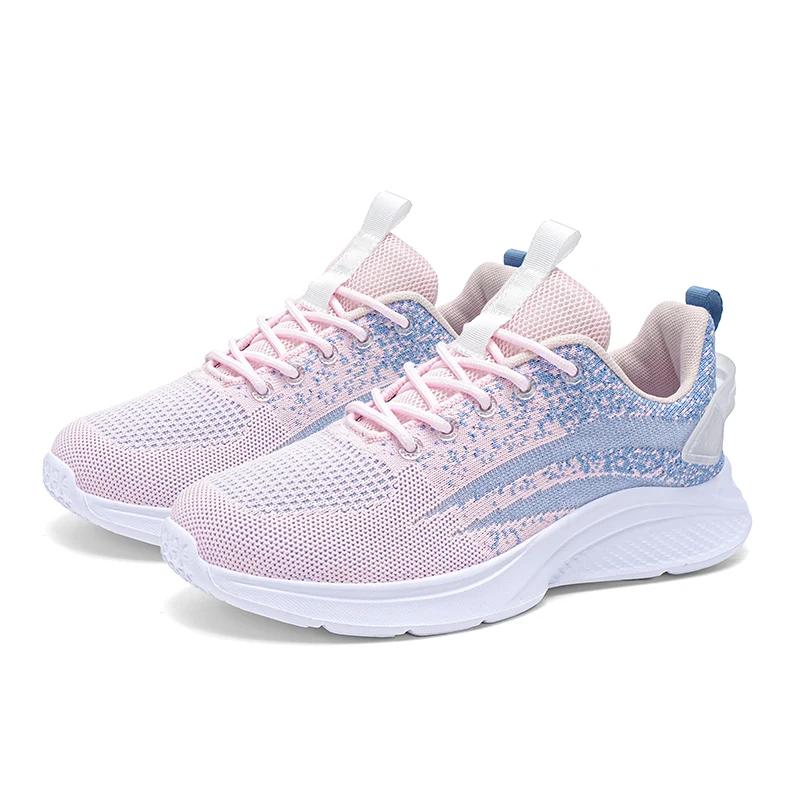 

Fashion Four seasons flying weaver women s shoes High quality academic style classic low-top fashion soft soled student running shoes 36