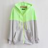 Women's 2019 Korean Style Hooded Fleece Zip-Up Sweatshirt Jacket