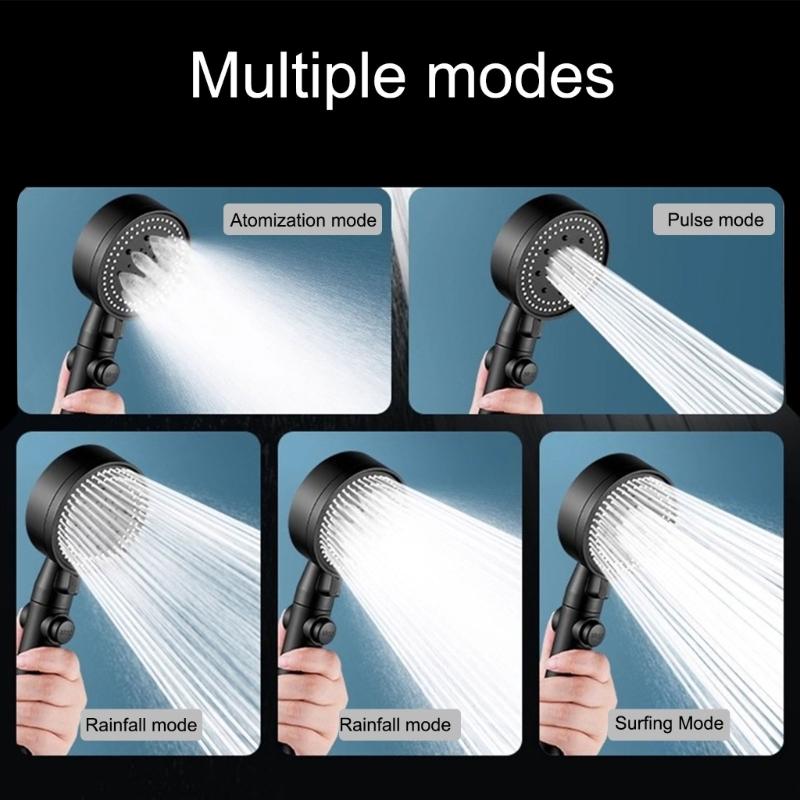 Water Saving Shower Head Featuring Advanced Pressure Boosts & Large Sprays Surfaces for Efficient Rinsing Use